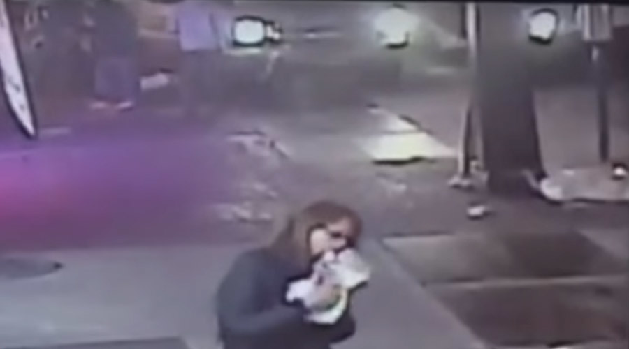 New York state of mind: Woman witnesses fatal crash, carries on eating pizza