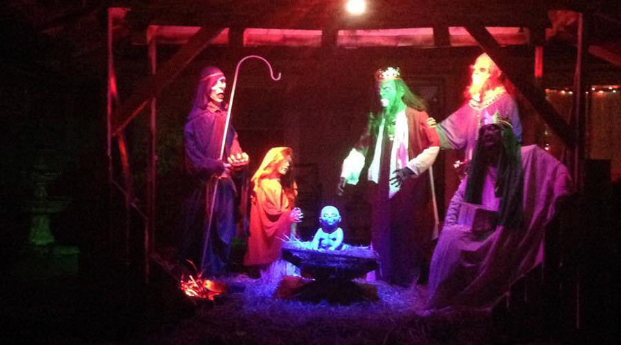 Zombie Nativity scene brings out Christian protesters in Ohio, $500 fine