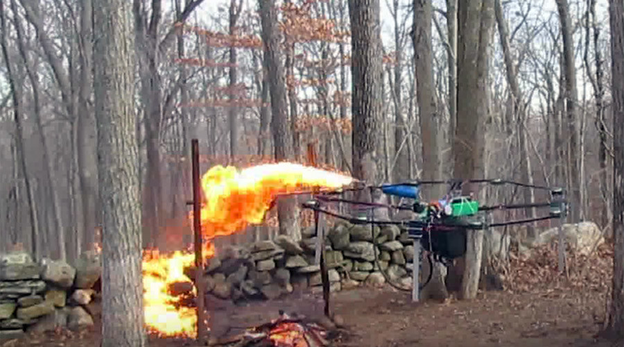 Teen equips drone with flamethrower to roast holiday turkey (VIDEO)