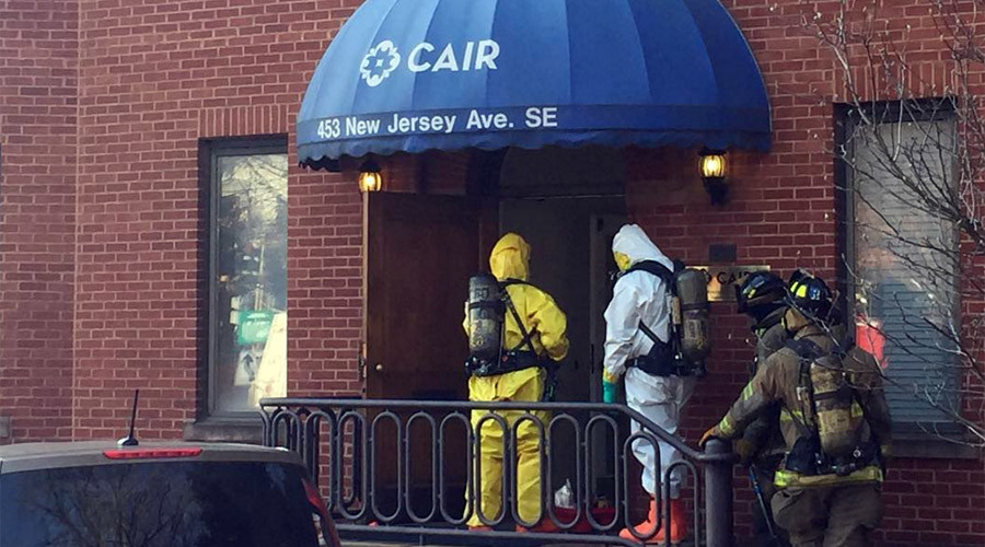 Muslim group CAIR's HQ evacuated after powdery substance found in envelope