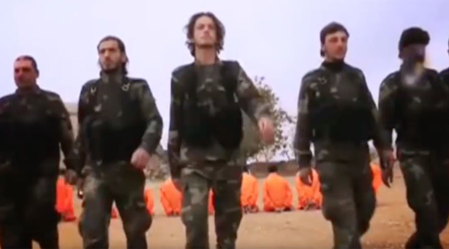 Rival Syrian rebels slam ISIS ‘brutality’ in mock execution (VIDEO)