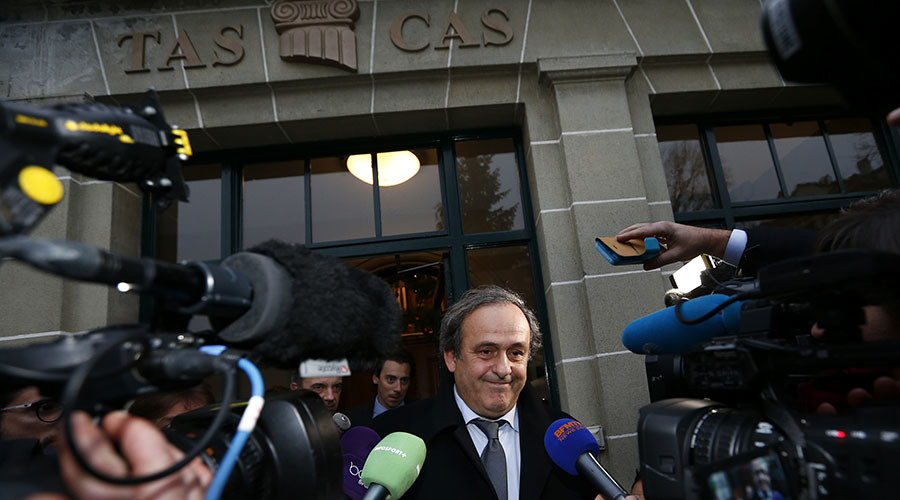 CAS rejects Platini appeal against 90-day suspension