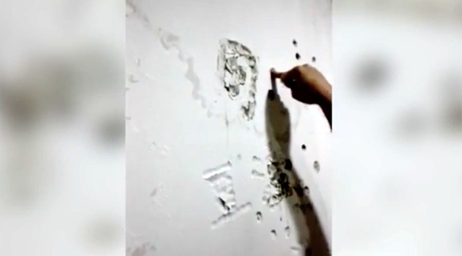 Chinese kung fu student shows ‘immense strength’ to destroy not-so-great wall (VIDEO)