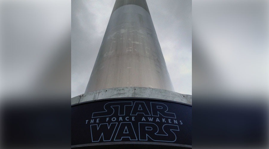 Dublin Spire becomes lightsaber for Star Wars premiere