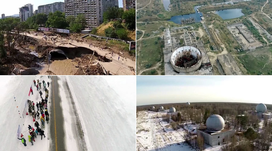 Nuclear facilities, Antarctica landscapes & monks atop wind turbines: 2015 as seen from drones