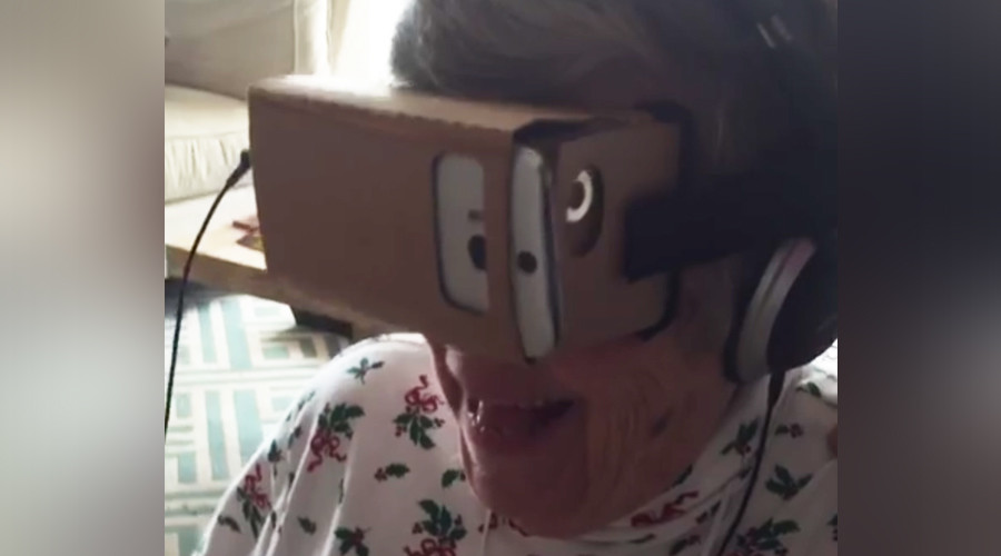 VR roller coaster sends granny over the edge