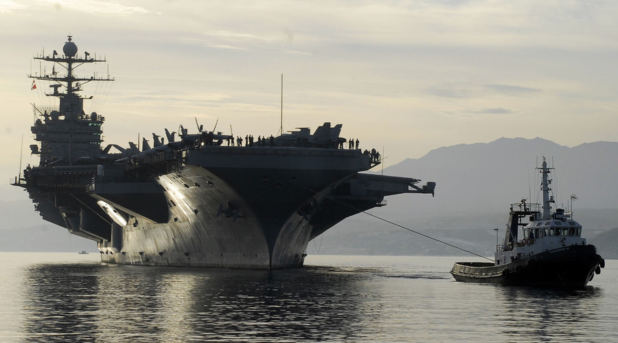 ‘Provocative, close call’: US military fume after Iran test-fires missile 1.3km away from USS Truman