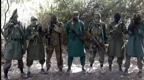 Abubakar Shekau (C), the suspected leader of Nigerian Islamist extremist group Boko Haram © AFP Photo