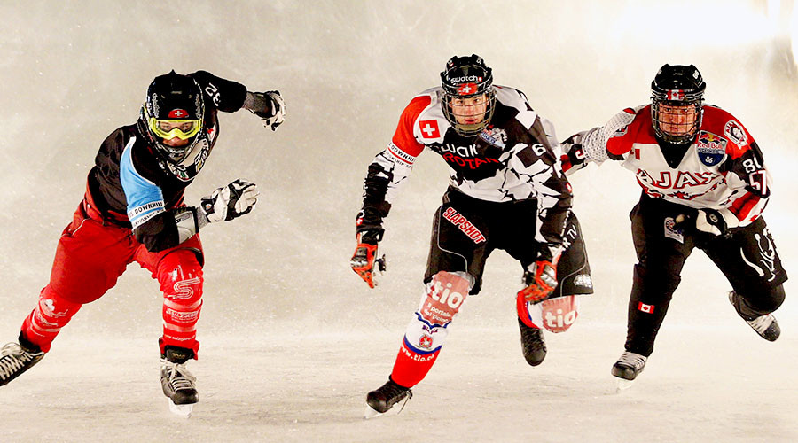 Ice cross downhill offers thrills & spills, with popularity snowballing in 2016