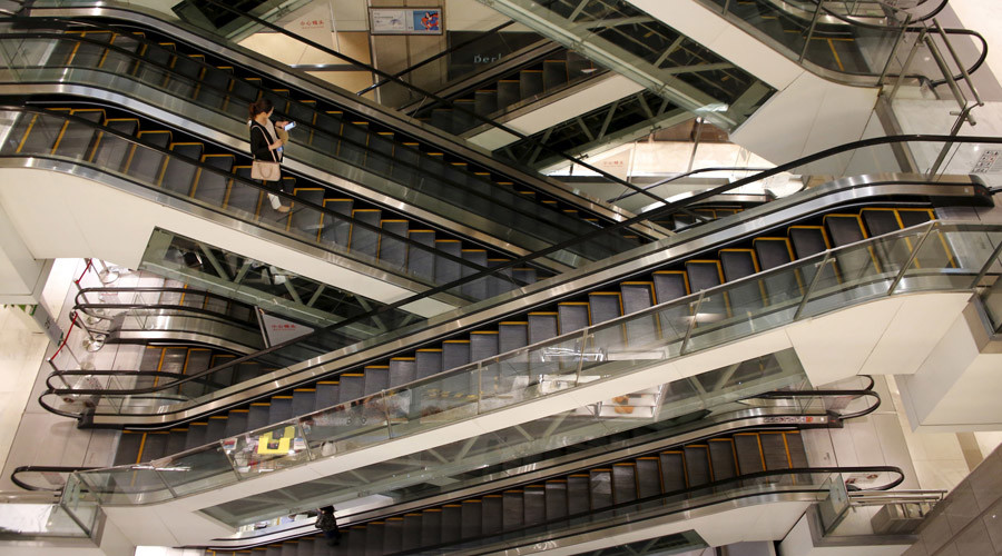 That escalated quickly: Shoppers save child trapped by escalator (VIDEO)