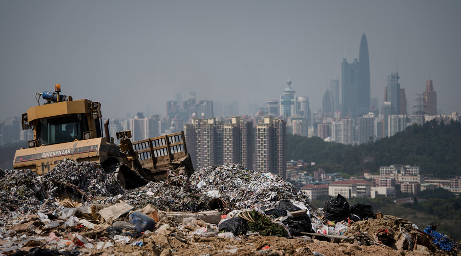 Hong Kong police search landfill for missing newborn dumped in binbag