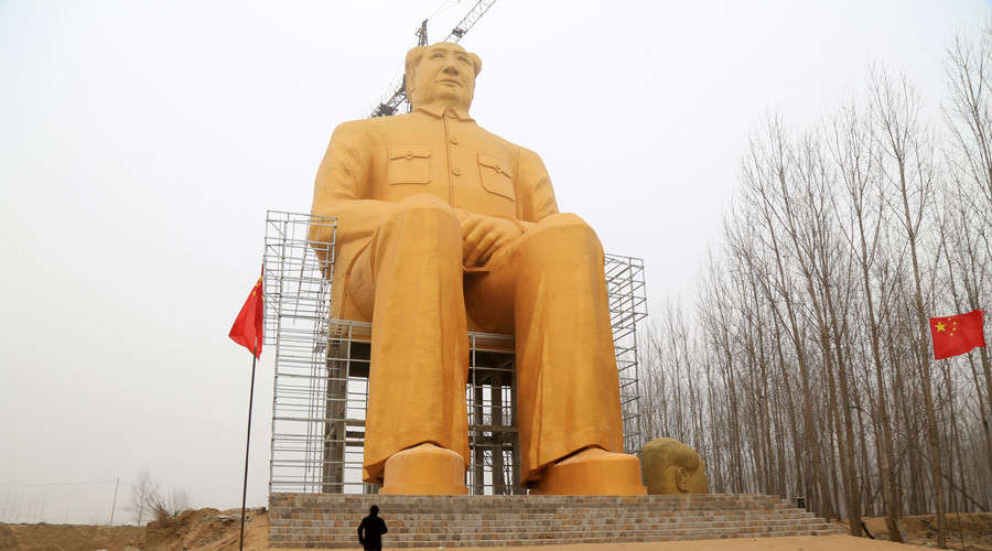 Apocalypse Mao: Giant gold statue of Communist leader demolished