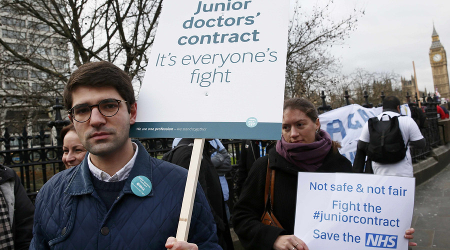 #JuniorDoctorStrike: ‘Contract proposals will kill the NHS,’ London medics tell RT