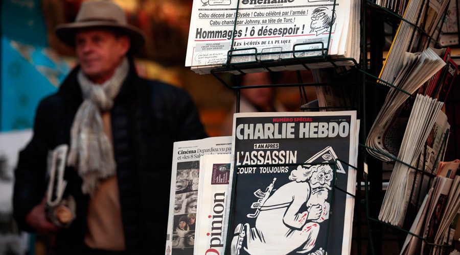 ‘Fascist’: Charlie Hebdo under fire for depicting drowned Syrian boy as pervert in Germany