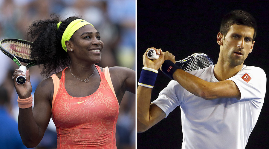 Djokovic, Serena Williams favorite to retain Australian Open titles