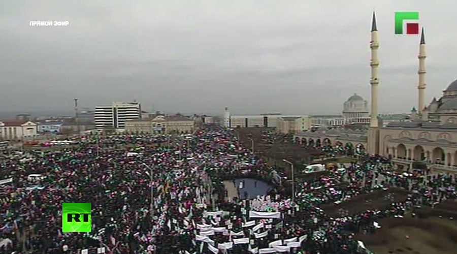 More than 700,000 rally in Grozny in support of Chechen leader Kadyrov