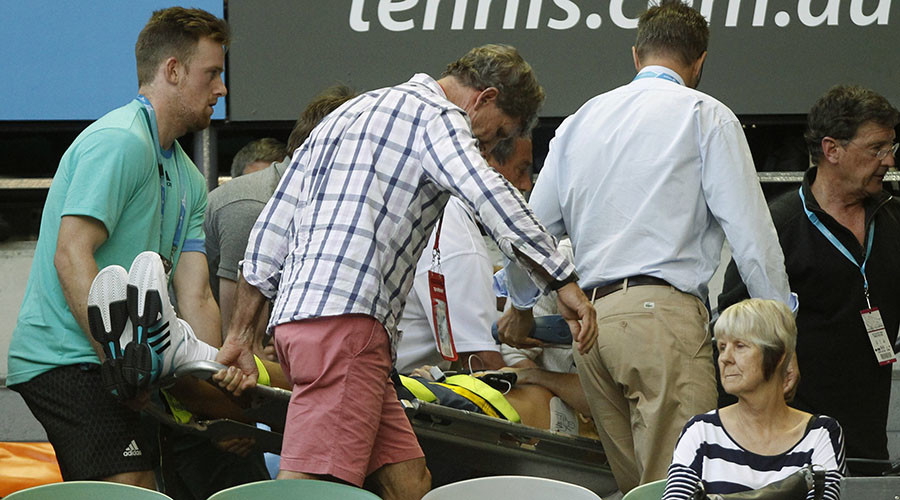 Ivanovic coach Nigel Sears collapses during Australian Open match