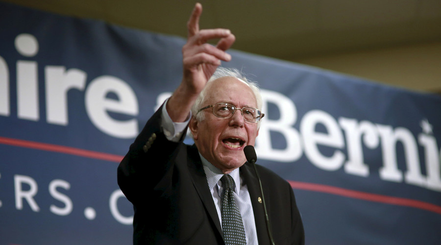 Bernie Sanders laughs off claim his campaign is responsible for stock market decline