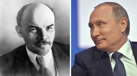 Vladimir Lenin (L), Vladimir Putin (R) © Sputnik