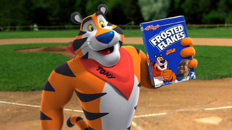 Tony received the unwanted attention on his Twitter account. © Kellogg's Frosted Flakes