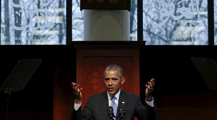 Obama’s first US mosque visit: ‘Better late than never’