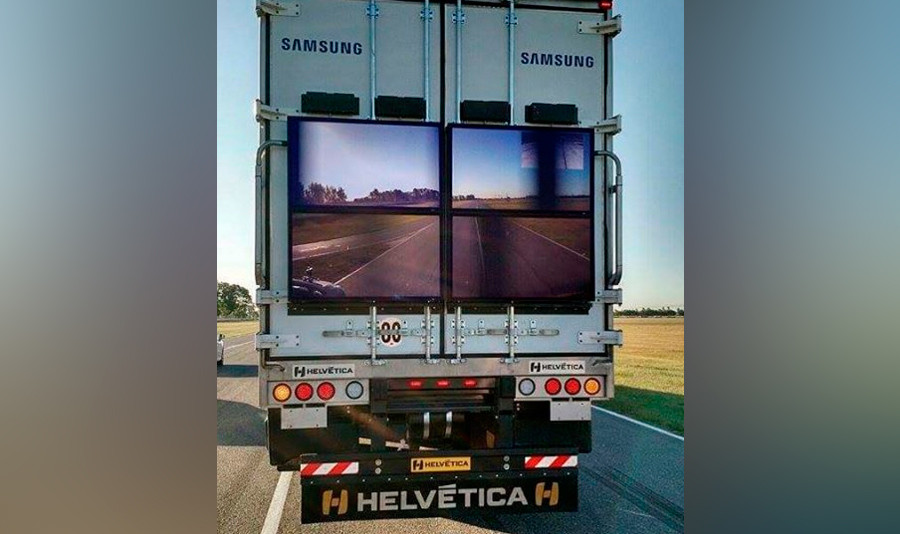 Samsung’s ‘transparent truck’ hits the road in Argentina (VIDEOS)