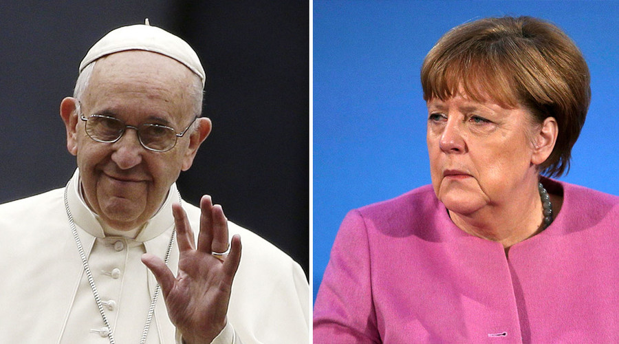 Not so 'infertile' after all: Pope backtracked on Europe comments after 'angry' Merkel call