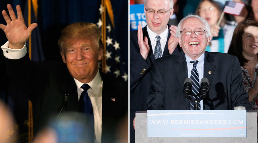 Trump, Sanders blow away rivals in New Hampshire