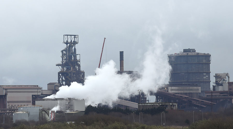 100ft flames engulf Tata Steel plant after lightning strike sparks explosion