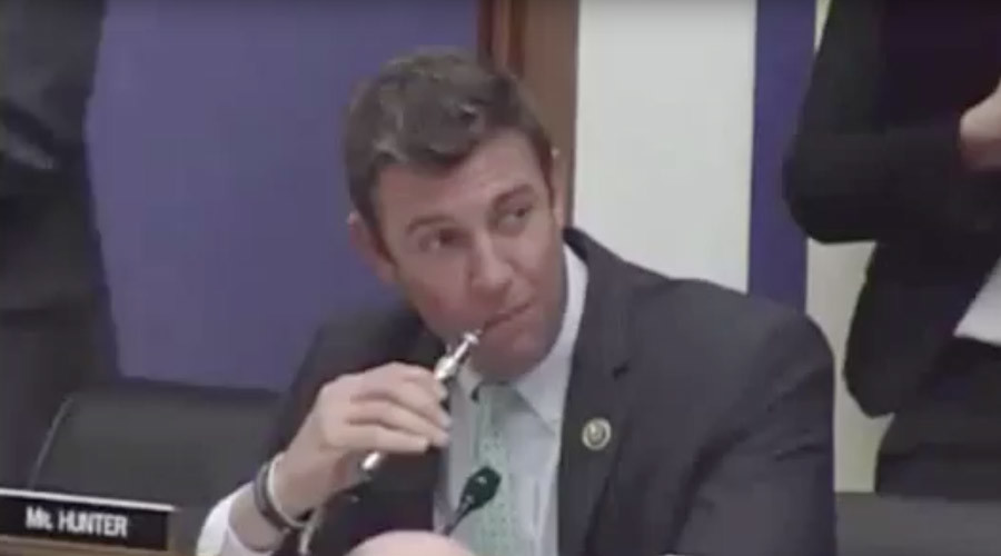 Holy smoke: US Congressman actually vapes during debate about vaping on planes
