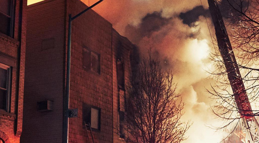 More than 140 firefighters tackling massive blaze in 3-story Brooklyn building
