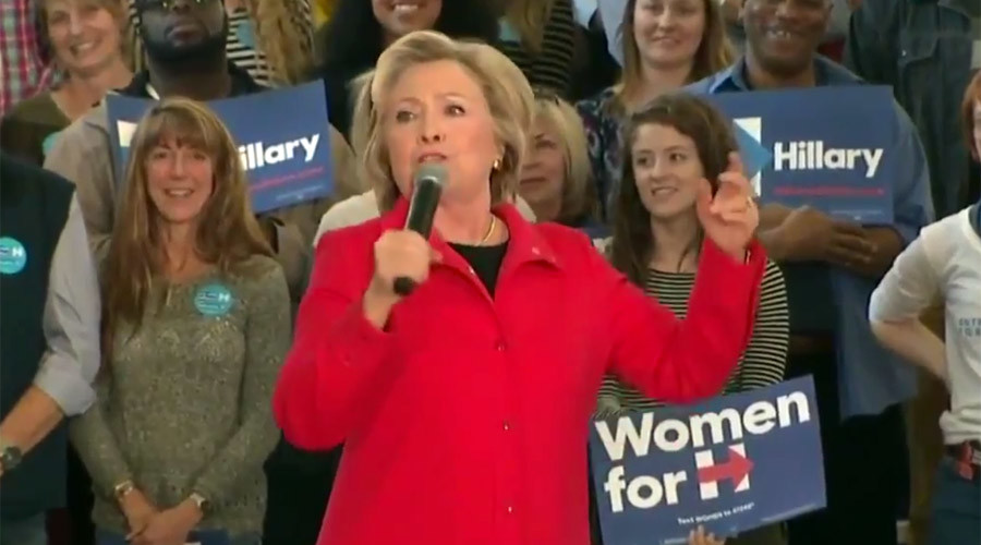 Who let the dogs out: Clinton barks to take a bite out of Republicans