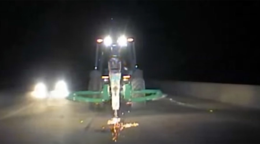 Homeless Florida man shuts down bridge after stealing backhoe for joyride (VIDEO)