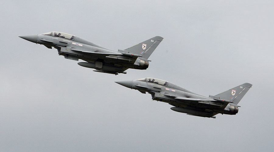 Typhoon fighters scrambled to intercept Russian bombers heading to UK airspace