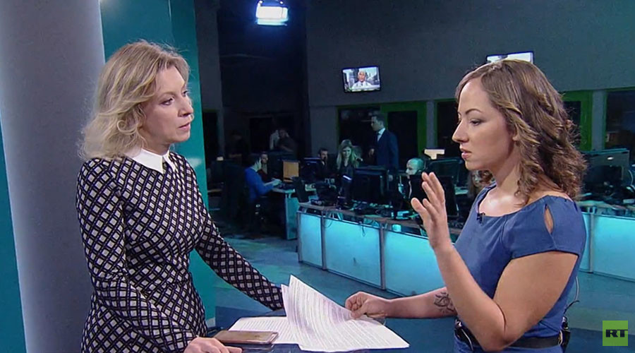 US merely creates impression it perceives Russia as threat – FM spox Zakharova to Anissa Naouai
