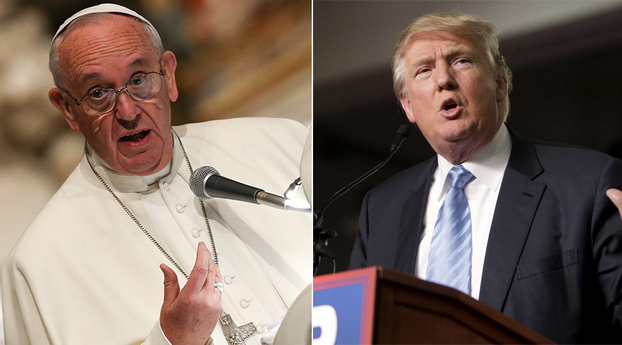 Pope Francis and GOP presidential hopeful Donald J. Trump © Stringer
