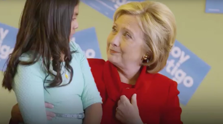 Hillary Clinton tries to woo Nevada’s Latino voters with teary-eyed girl ad