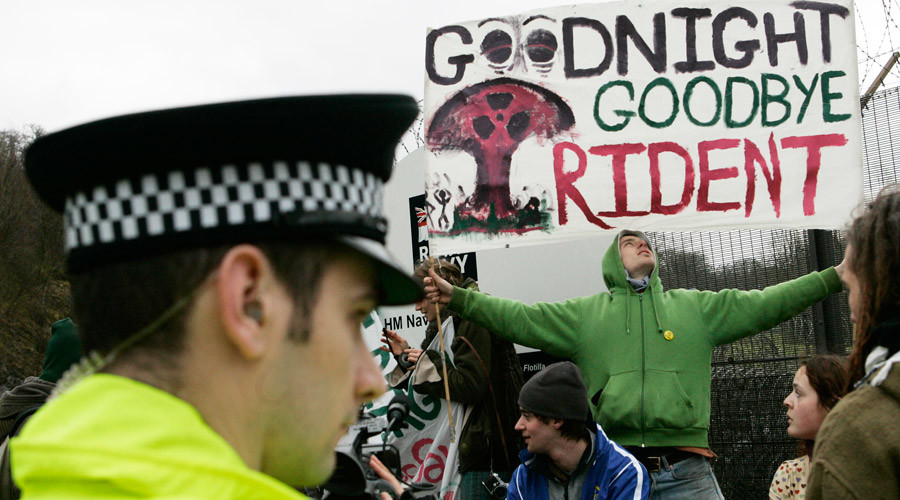 Labour tensions amplify as Corbyn joins anti-nuke rally
