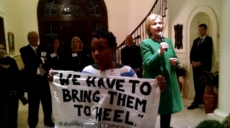 ‘I’m no superpredator’: #BlackLivesMatter activist confronts Hillary for 1996 claim (VIDEO)