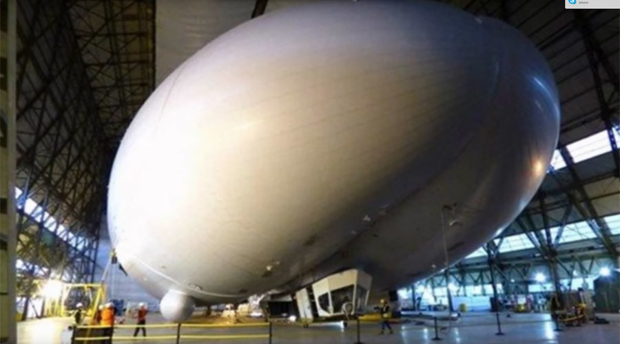 'Flying Bum': World's largest aircraft receives massive fin ahead of test flight