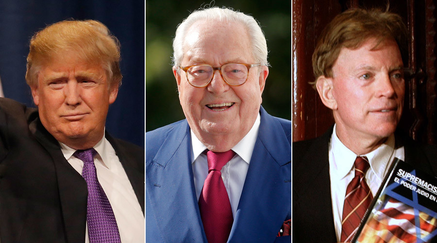 KKK leader & Le Pen endorse Trump amid Mussolini scandal
