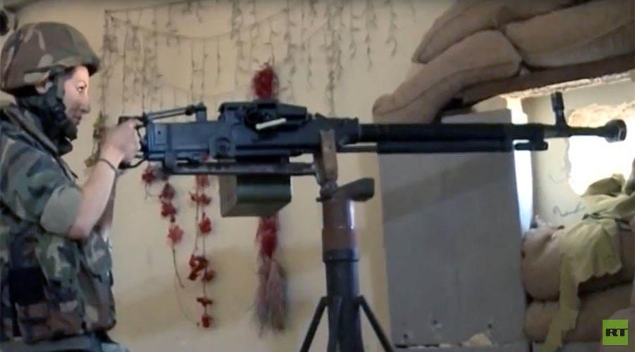 From lion cage to battlefield: Female animal trainer fights militants in Syria’s Aleppo (VIDEO)