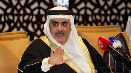 Bahrain Foreign Minister Sheikh Khalid bin Ahmed al-Khalifa. © Hamad I Mohammed