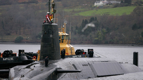 Crew from HMS Vengeance, a British Royal Navy Vanguard class Trident Ballistic Missile Submarine © David Moir 