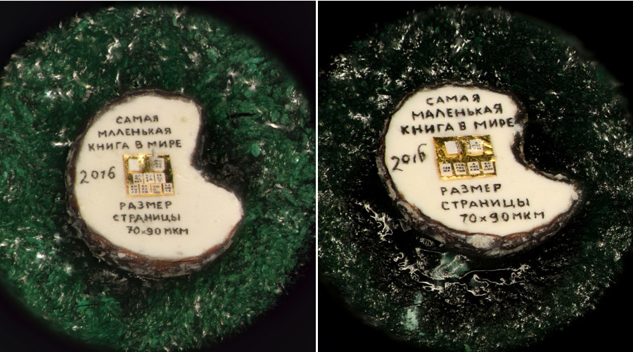 Russian miniature artist fits world’s smallest books on halved poppy seeds