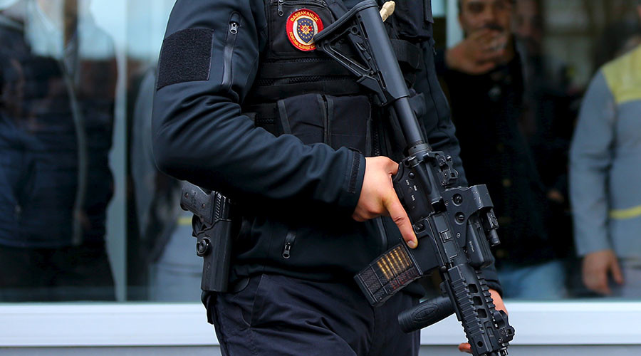 Grenades thrown, gunfight, 2 terrorists attack bus at Istanbul police station