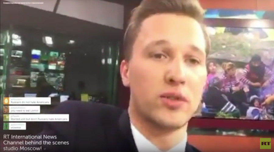 RT brings you LIVE behind-the-scenes news broadcasts on Facebook and Periscope