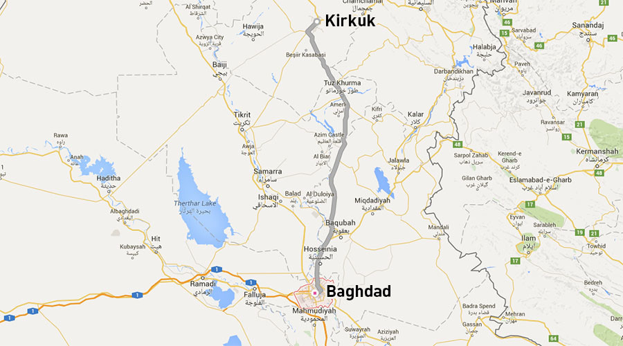 Hundreds block key highway in Iraq, demand airstrikes in response to ISIS chemical attack