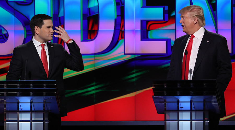 'Civil' GOP debate: Trump, Cruz, Rubio attack Washington, not each other