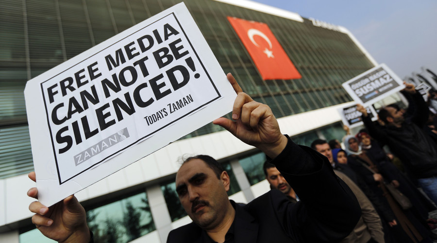 Journalists of Turkish newspaper 'feel like captives' after government seizure, sales drop 99%